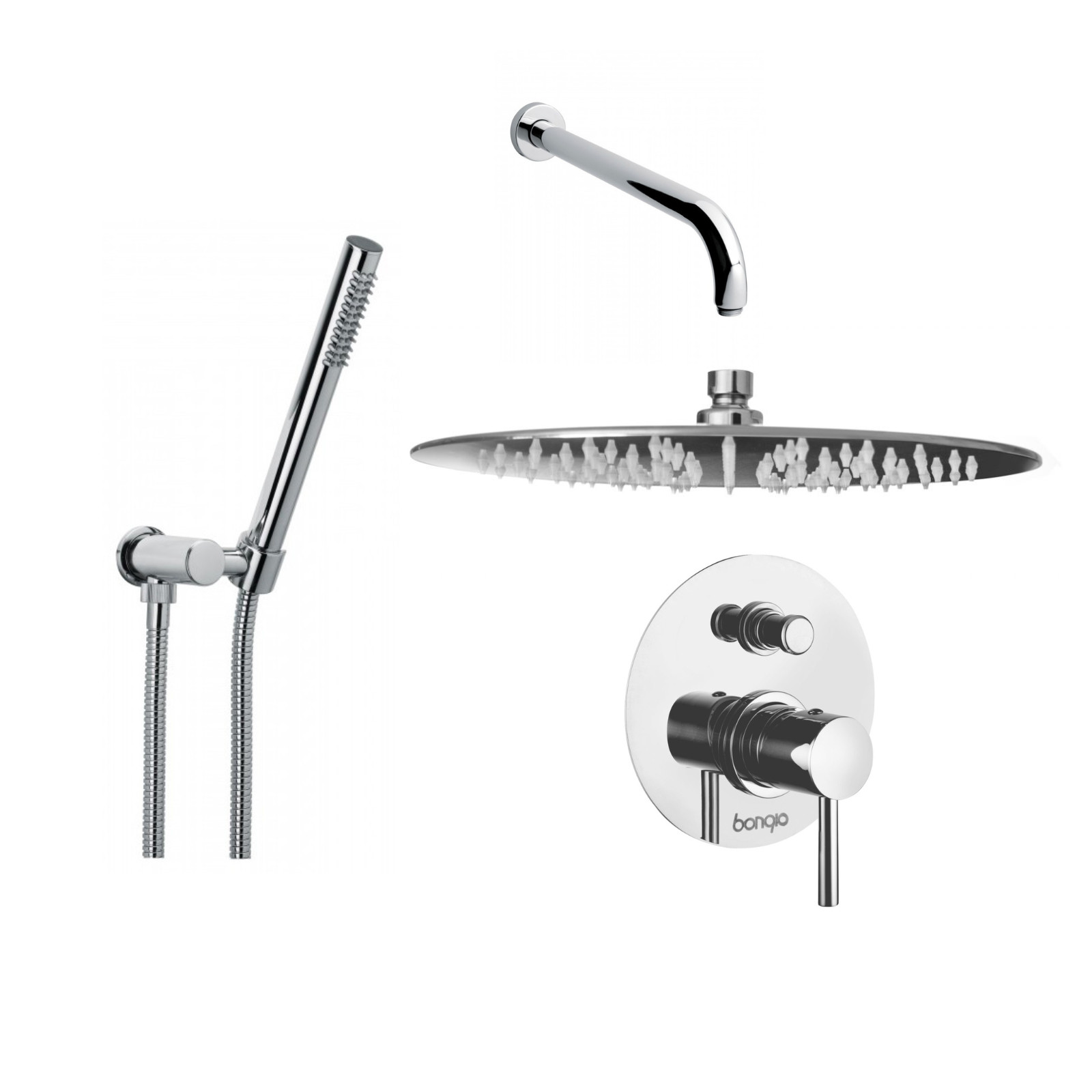 Set Doccia Acciaio Inox 4 Pz Rotondo | Bongio