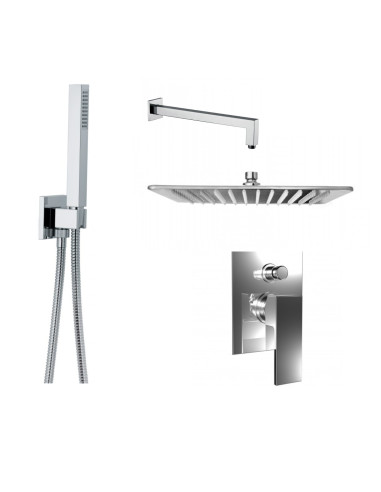 Set Doccia Acciao Inox 4 Pz Quadro | Bongio