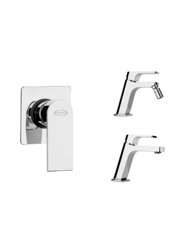 Set Miscelatore Lavabo - Bidet - Incasso Doccia | Jacuzzi Rubinetteria Twilight