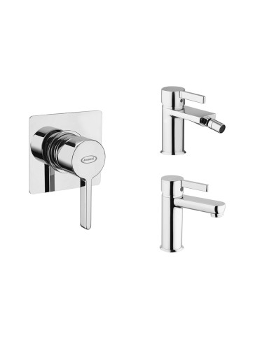 Set Miscelatore Lavabo - Bidet - Incasso Doccia | Jacuzzi Rubinetteria Fiamma