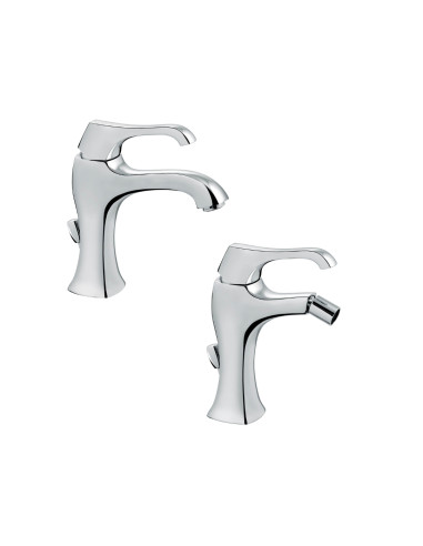Set Miscelatore Lavabo e Bidet con Scarico Incluso | Emmevi Rubinetterie Ares