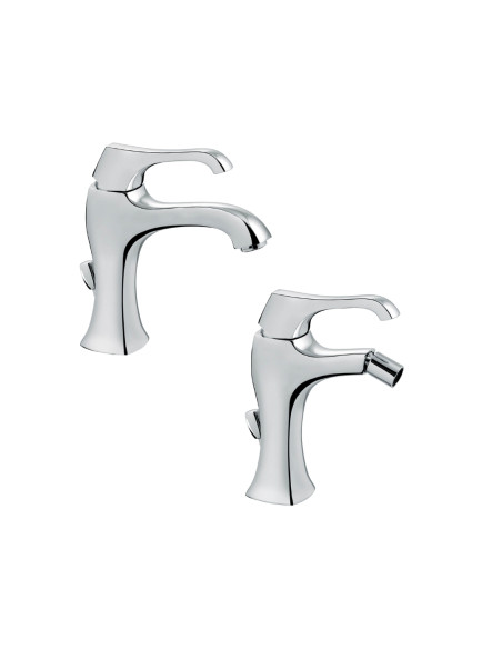 Set Miscelatore Lavabo e Bidet con Scarico Incluso | Emmevi Rubinetterie Ares