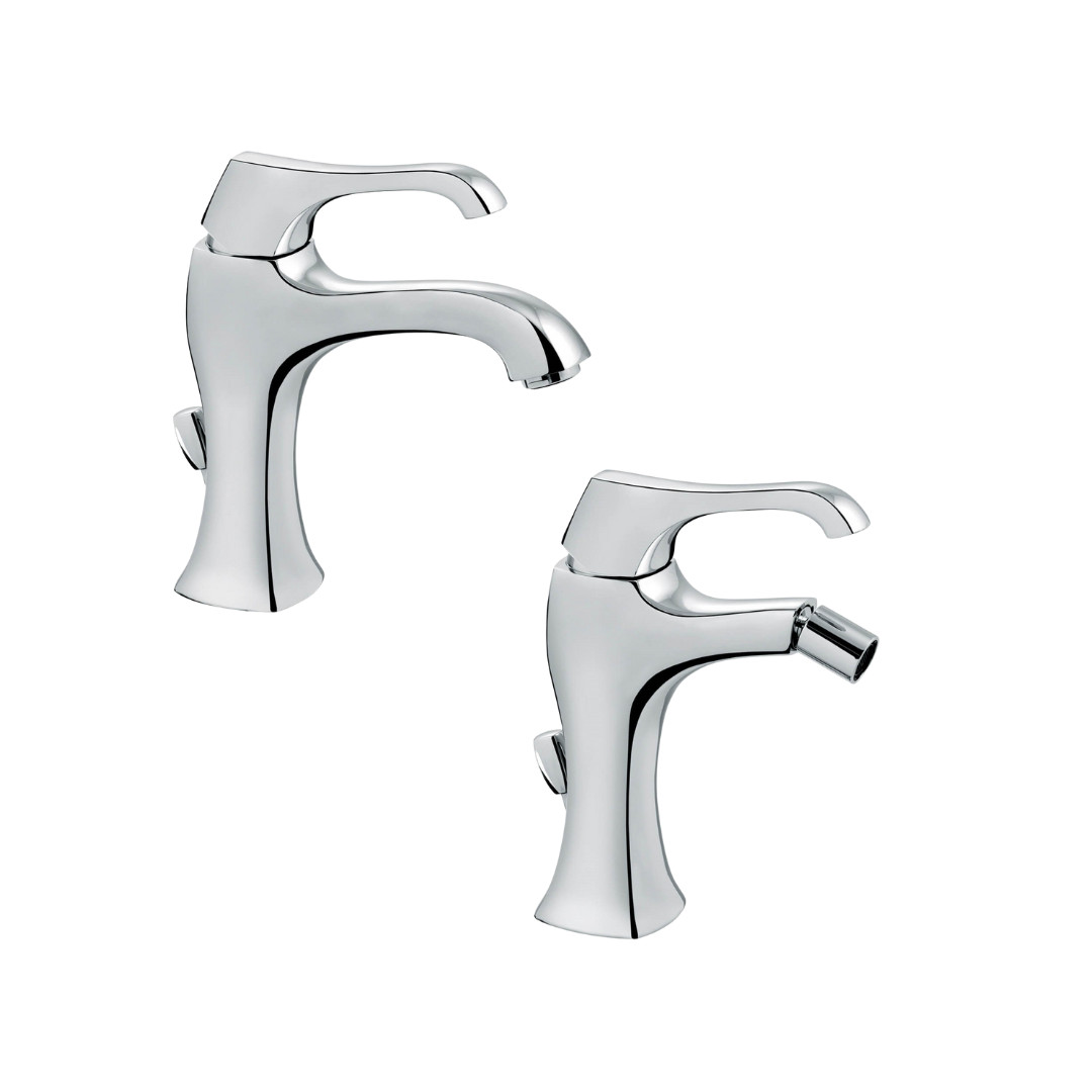 Set Miscelatore Lavabo e Bidet con Scarico Incluso | Emmevi Rubinetterie Ares