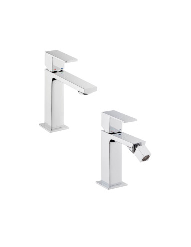 Set Miscelatore Lavabo e Bidet con Scarico Incluso | Emmevi Rubinetterie Gea
