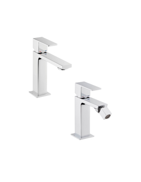 Set Miscelatore Lavabo e Bidet con Scarico Incluso | Emmevi Rubinetterie Gea