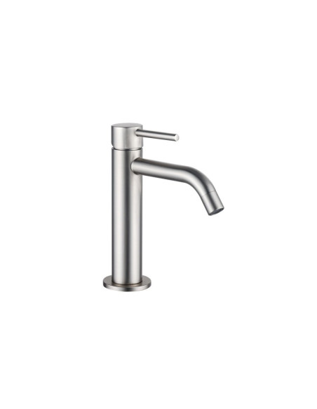 Miscelatore Lavabo Nikel Spazzolato con Scarico Click Clack Incluso | Orta