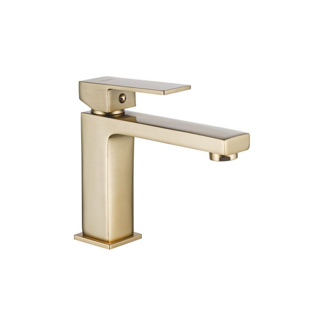 Miscelatore Lavabo Oro Spazzolato con Scarico Click Clack Incluso | Iseo