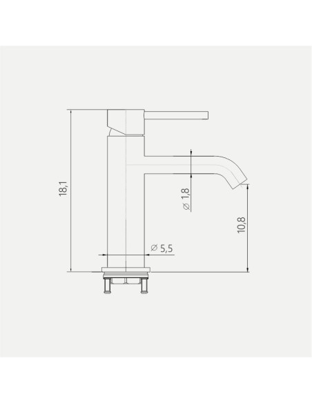 Miscelatore Lavabo Nero Opaco con Scarico Click Clack Incluso | Orta