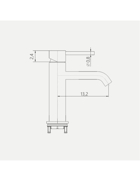 Miscelatore Lavabo Nero Opaco con Scarico Click Clack Incluso | Orta