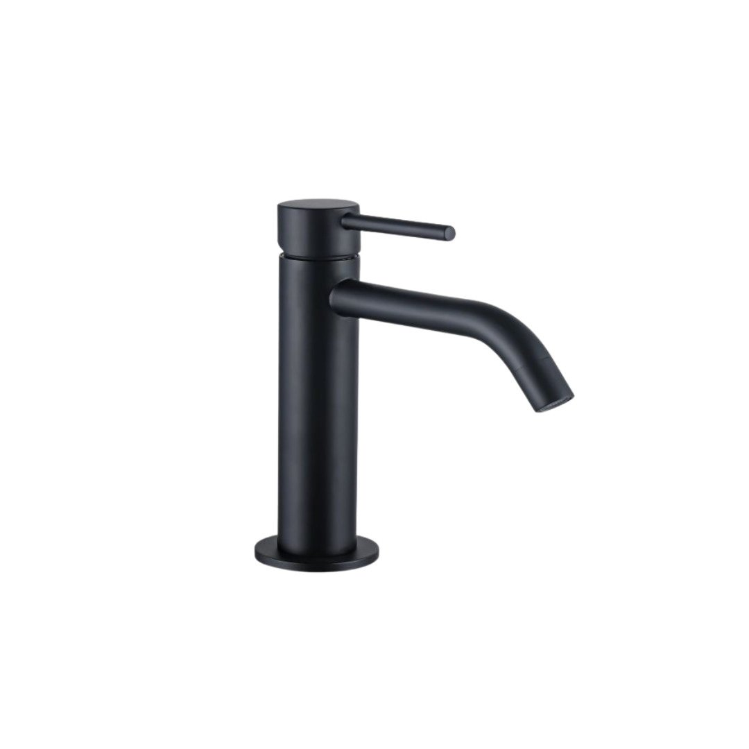 Miscelatore Lavabo Nero Opaco con Scarico Click Clack Incluso | Orta