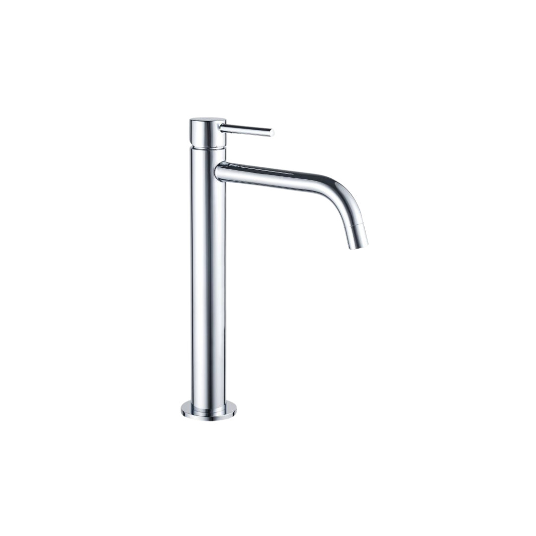 Miscelatore Lavabo Alto Cromo con Scarico Click Clack Incluso | Orta