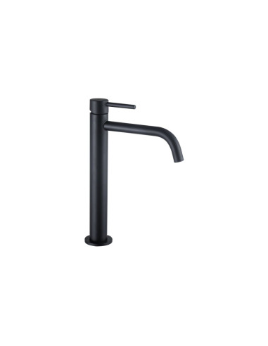 Miscelatore Lavabo Alto Nero Opaco con Scarico Click Clack Incluso | Orta
