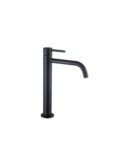 Miscelatore Lavabo Alto Nero Opaco con Scarico Click Clack Incluso | Orta
