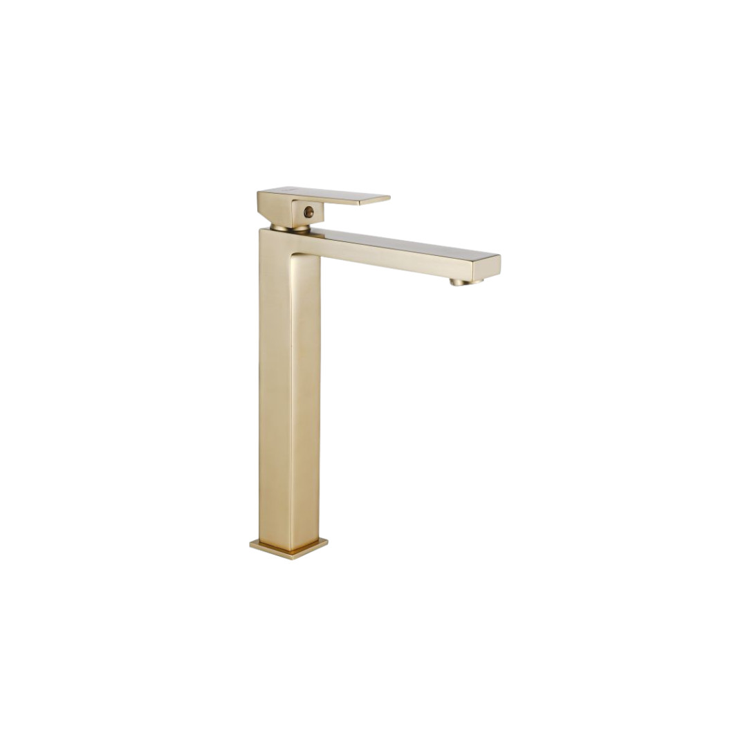 Miscelatore Lavabo Alto Oro Spazzolato | Iseo