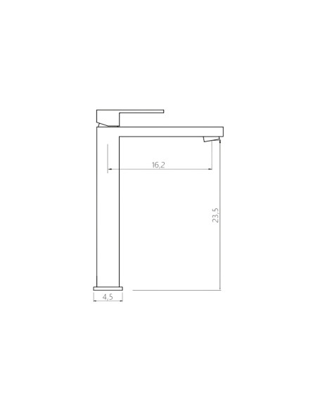 Miscelatore Lavabo Alto Oro Spazzolato | Iseo