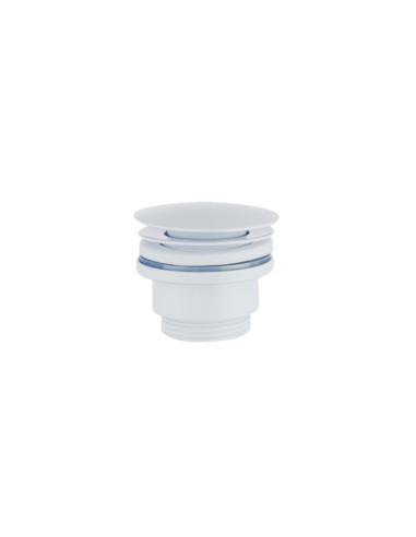 Piletta Scarico Lavabo e Bidet Tonda | Bianco Lucido