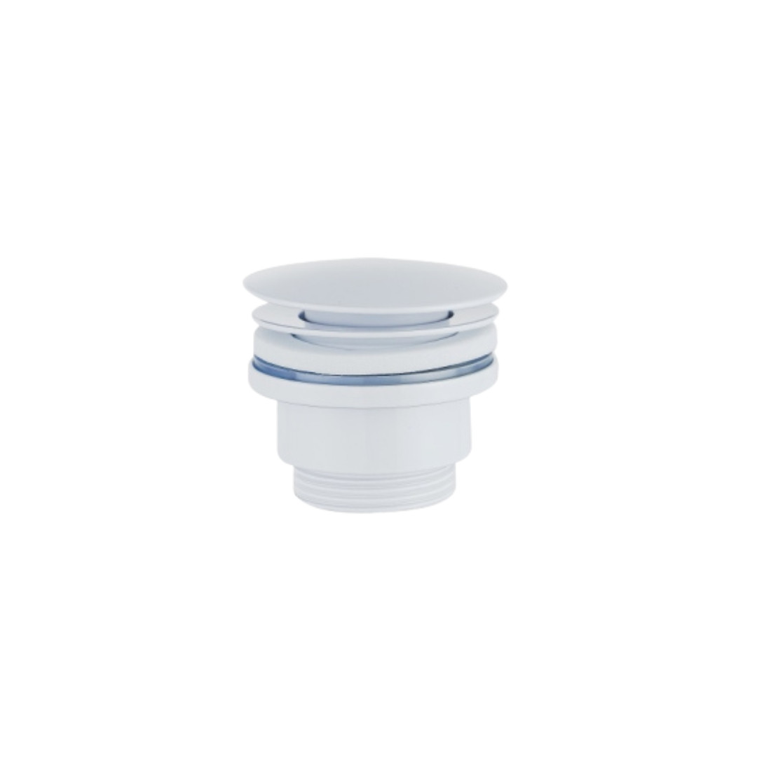 Piletta Scarico Lavabo e Bidet Tonda | Bianco Lucido