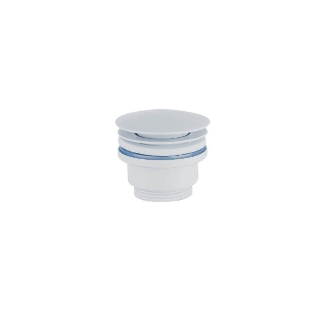 Piletta Scarico Lavabo e Bidet Tonda | Bianco Opaco