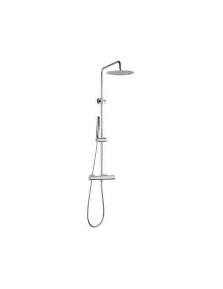 Colonna Doccia in Acciaio Inox con Deviatore Soffione Ø 25 cm | Pastorale