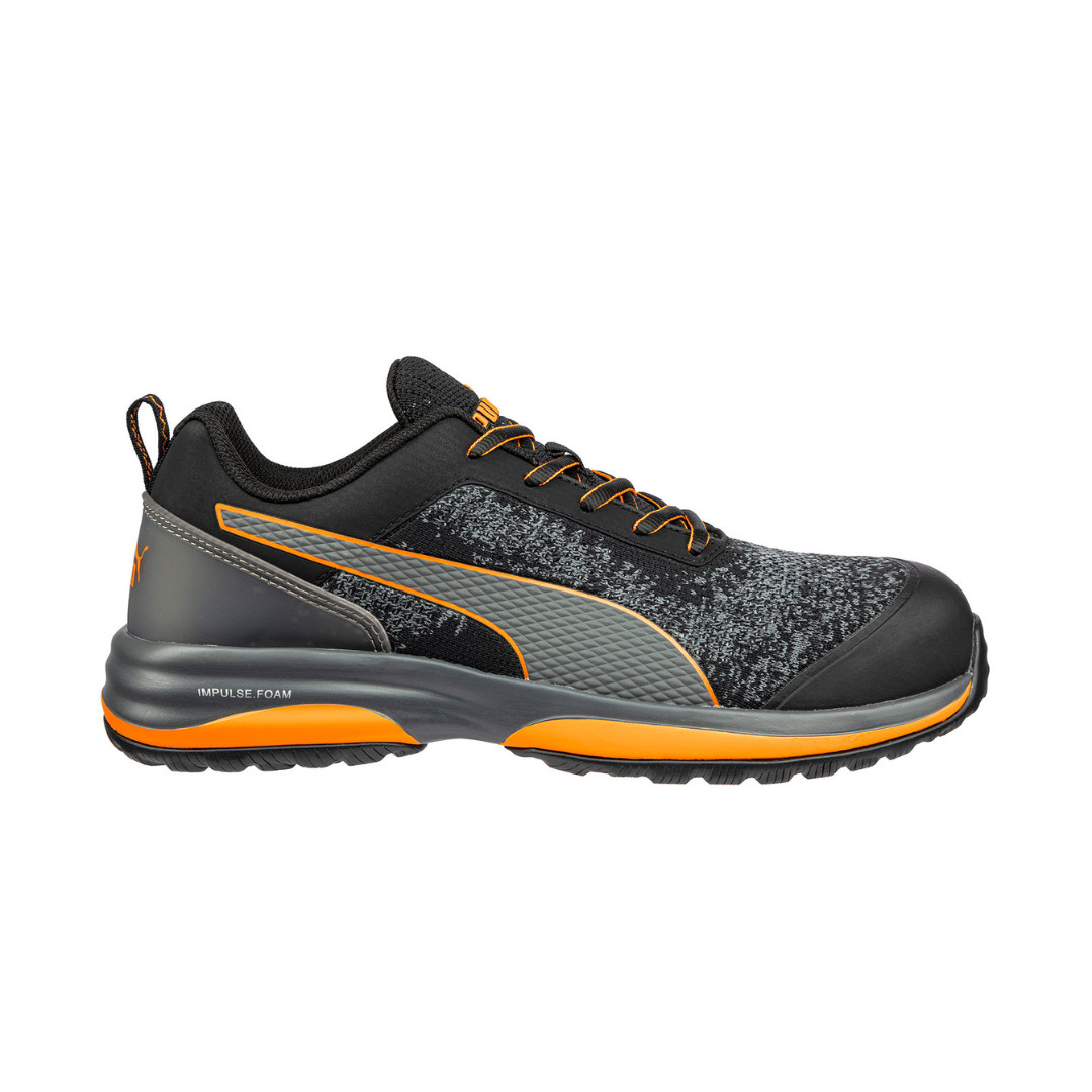 Scarpa Antinfortunistica S1P ESD Nero Arancio | Puma Safety Charge Low
