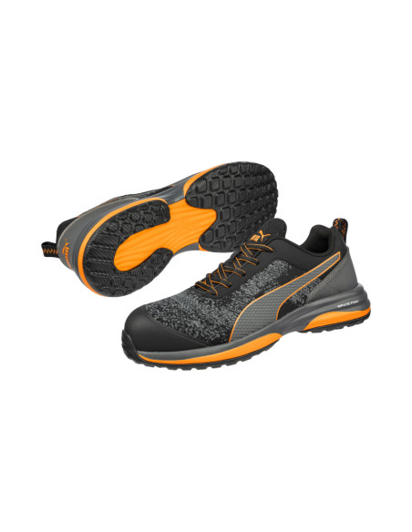 Scarpa Antinfortunistica S1P ESD Nero Arancio | Puma Safety Charge Low