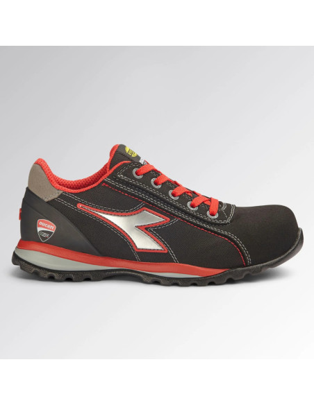 Scarpa Antinfortunistica S3S Nero/Rosso | Diadora Glove Low Ducati Monster