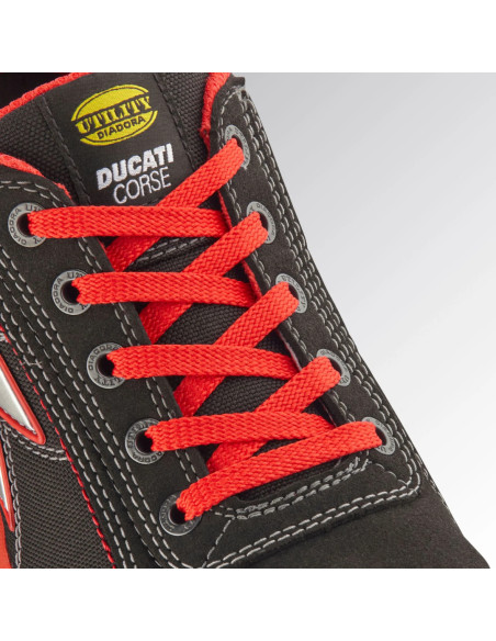 Scarpa Antinfortunistica S3S Nero/Rosso | Diadora Glove Low Ducati Monster