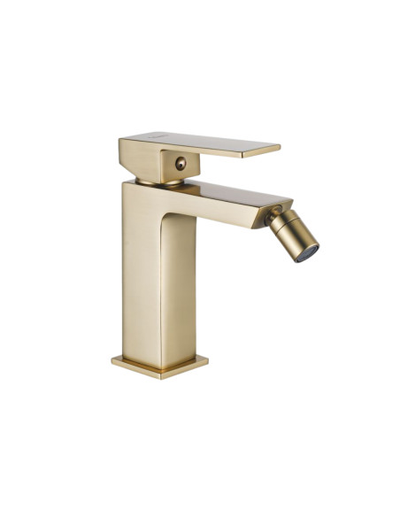 Miscelatore Bidet Oro Spazzolato con Scarico Click Clack | Iseo Rubinetteria Bidet Bagno