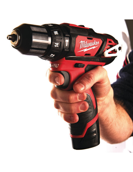 Kit 12V Trapano Avvitatore Compatto con Percussione  | Milwaukee M12 BPD-202C