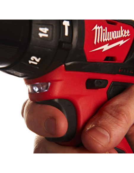 Kit 12V Trapano Avvitatore Compatto con Percussione  | Milwaukee M12 BPD-202C