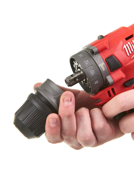 Kit 12V Trapano Avvitatore Compatto a Percussione con 3 Mandrini Intercambiabili | Milwaukee M12 FPDXKIT-202X