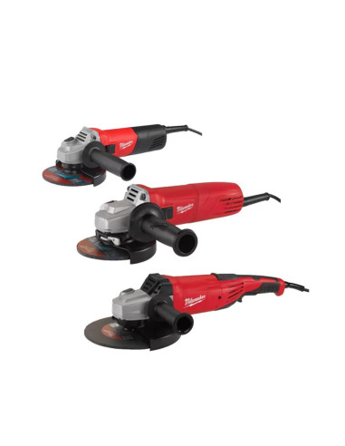 Kit 3 Smerigliatrici Milwaukee 800W – 1000W – 2200W  | Milwaukee AG22+AG10+AG800