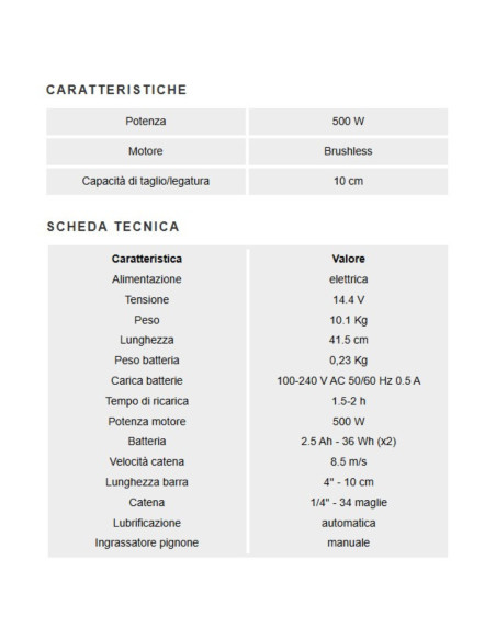 Seghetto Elettrico a Batteria 14,4 V | Active DragonCut