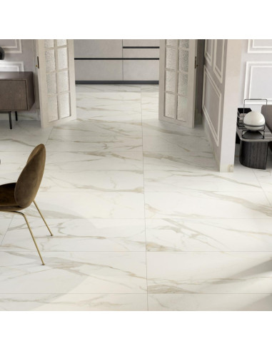 Pavimento Gres Porcellanato Rettificato Lucido Effetto Marmo 60 x 120 cm | Pamesa Portofino Gold Pavimenti in Gres Porcellanato
