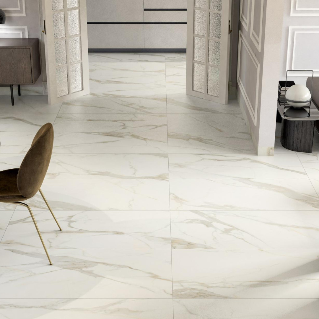 Pavimento Gres Porcellanato Rettificato Lucido Effetto Marmo 60 x 120 cm | Pamesa Portofino Gold