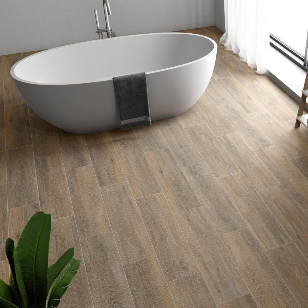 Pavimento Gres Porcellanato Effetto Legno 20x120 cm Rettificato | Pamesa Povoa Roble