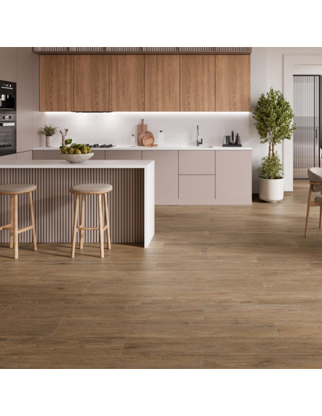 Pavimento Gres Porcellanato Effetto Legno 20x120 cm Rettificato | Pamesa Povoa Roble Pavimenti in Gres Porcellanato