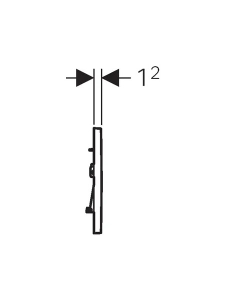 Placca di Comando Cromo Brillante/Opaco – Doppio Pulsante Elegante ed Efficiente | Geberit Sigma20