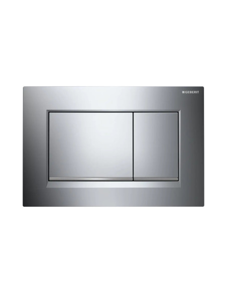 Placca di Comando Cromo Brillante/Opaco – Doppio Pulsante Elegante ed Efficiente | Geberit Sigma20