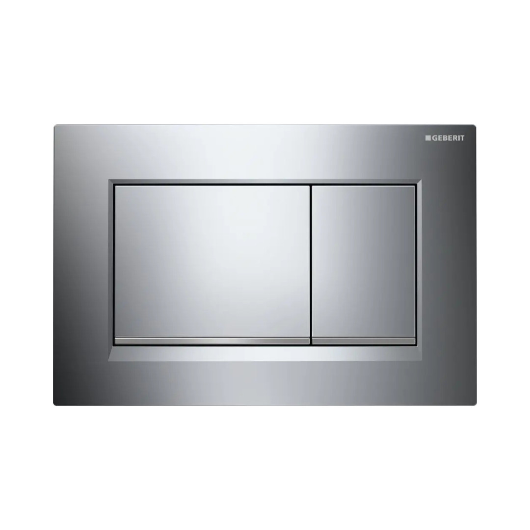 Placca di Comando Cromo Brillante/Opaco – Doppio Pulsante Elegante ed Efficiente | Geberit Sigma20