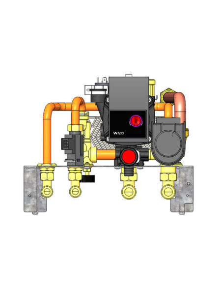 Termostufa a Pellet Idro 30 kW Grigio Chiaro | Edilkamin Tera H30 Evo