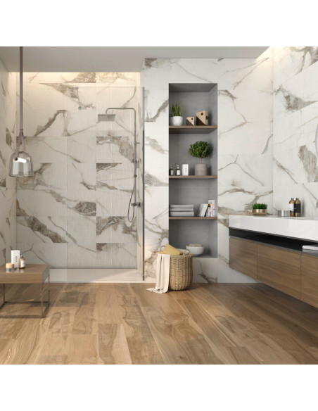 Pavimento Gres Porcellanato Effetto Legno 20x120 cm Rettificato | Pamesa Walnut Tan Pavimenti in Gres Porcellanato