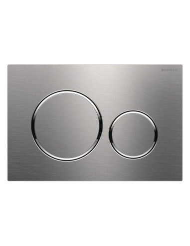 Placca di Comando Acciaio Inox Spazzolato/Lucido Doppio Scarico| Geberit Sigma20 Placche di Comando