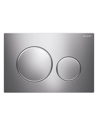 Placca di Comando Cromato Brillante/Opaco Doppio Scarico| Geberit Sigma20 Placche di Comando