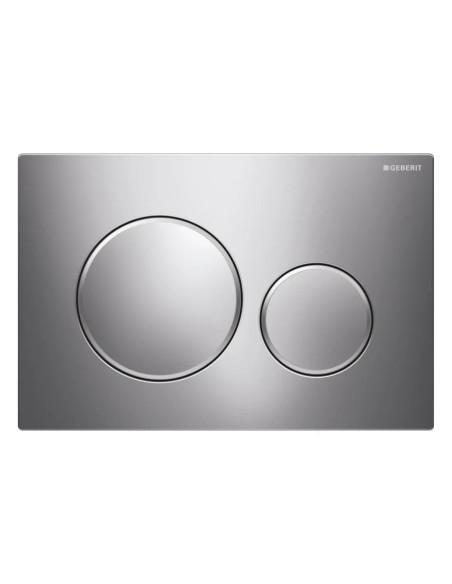 Placca di Comando Cromato Brillante/Opaco Doppio Scarico| Geberit Sigma20 Placche di Comando