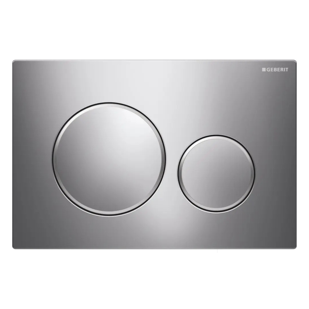 Placca di Comando Cromato Brillante/Opaco Doppio Scarico| Geberit Sigma20