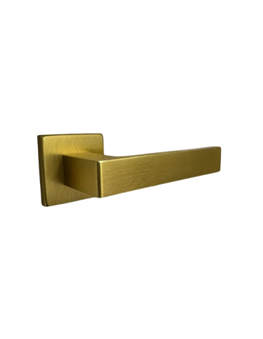 Maniglia Porta per Interno in Alluminio Oro Satinato | ZB Eco Time Maniglie