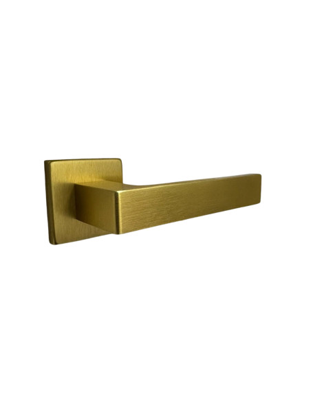 Maniglia Porta per Interno in Alluminio Oro Satinato | ZB Eco Time Maniglie