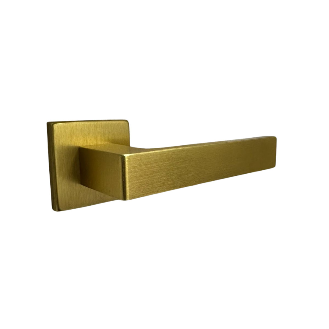 Maniglia Porta per Interno in Alluminio Oro Satinato | ZB Eco Time