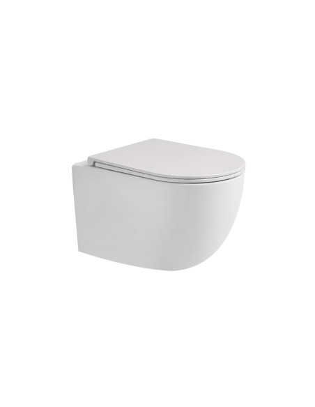 WC e Bidet Sospesi in Coppia – Set Completo con Copriwater Soft-Close Design Moderno | Dalia 52.36 Coppia Sanitari